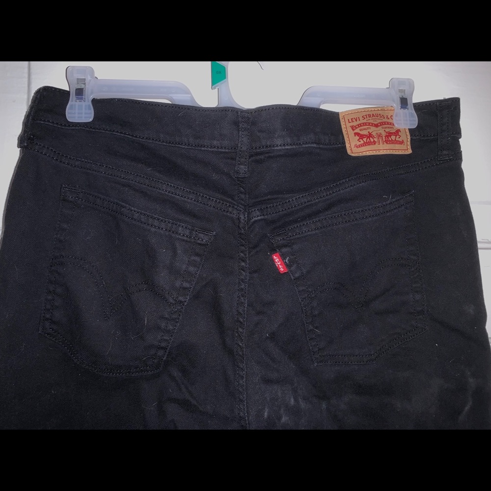 Black Levi denim high waist jeans